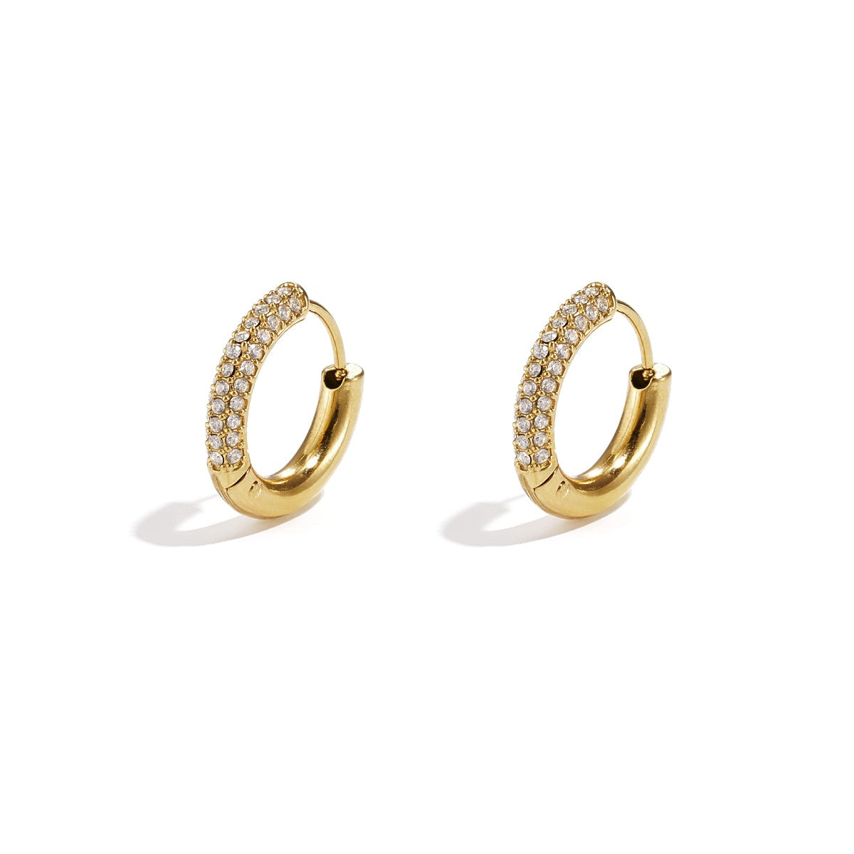 Sol Pavé Hoops Glitzea