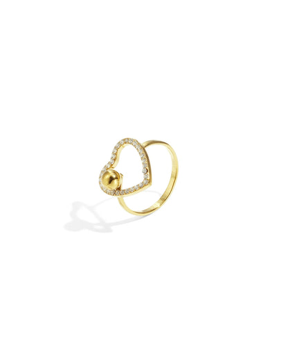 Halo Heart Ring