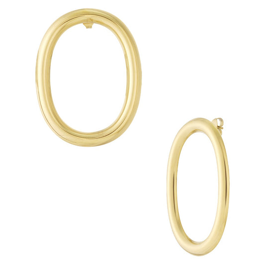 Sol Oval Studs Glitzea