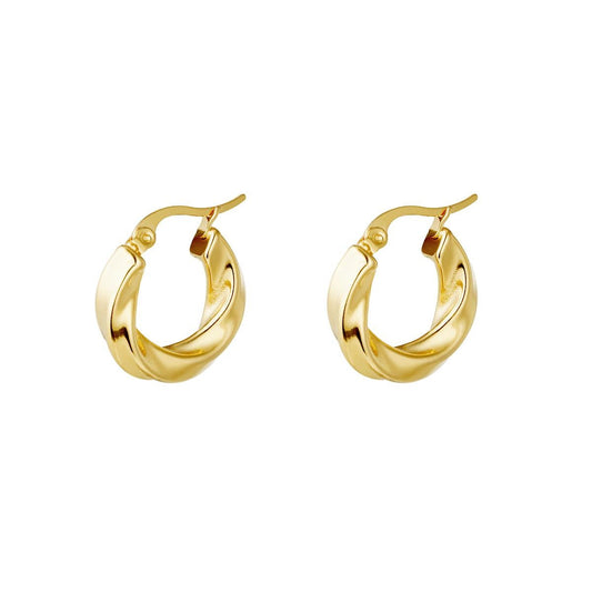 Sol Twist Hoops Glitzea