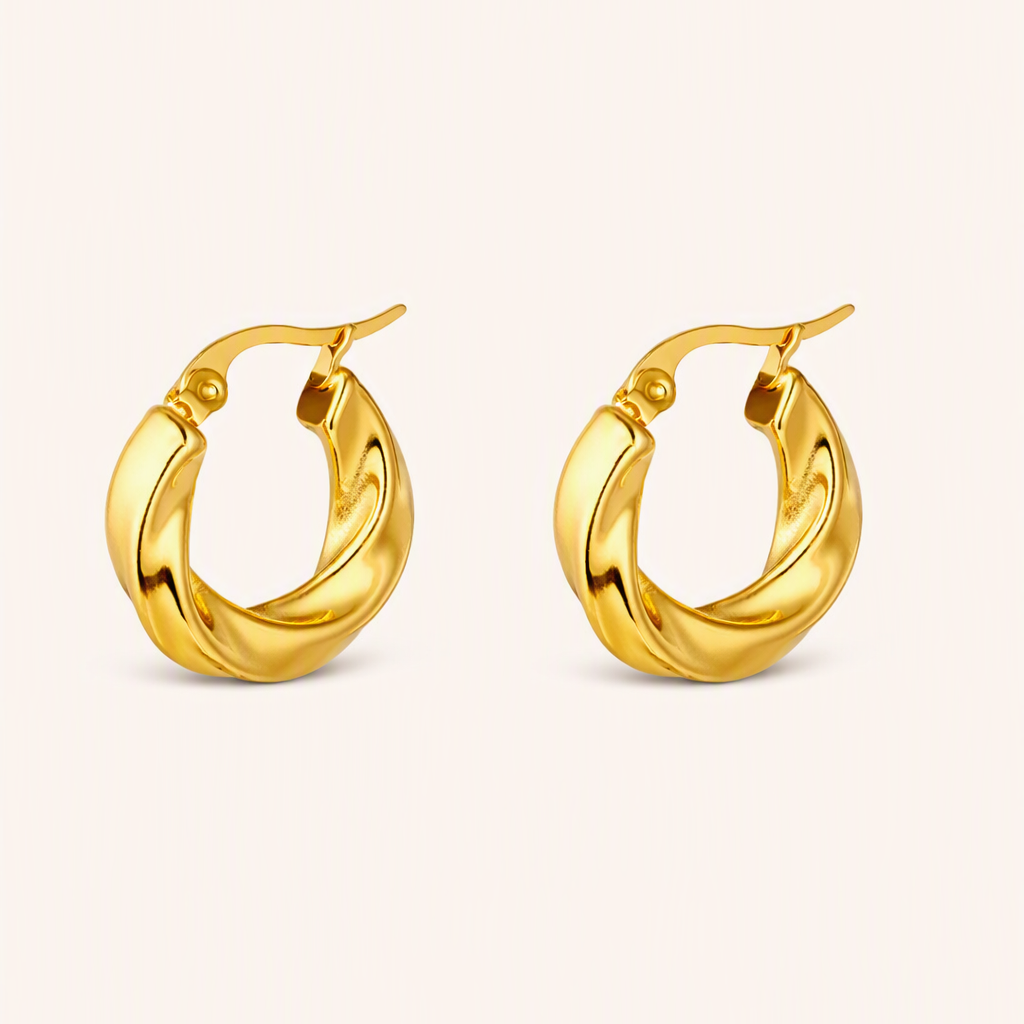 Sol Twist Hoops Glitzea