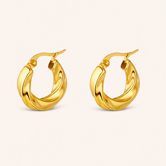 Sol Twist Hoops Glitzea
