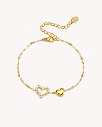 Twin Heart Bracelet
